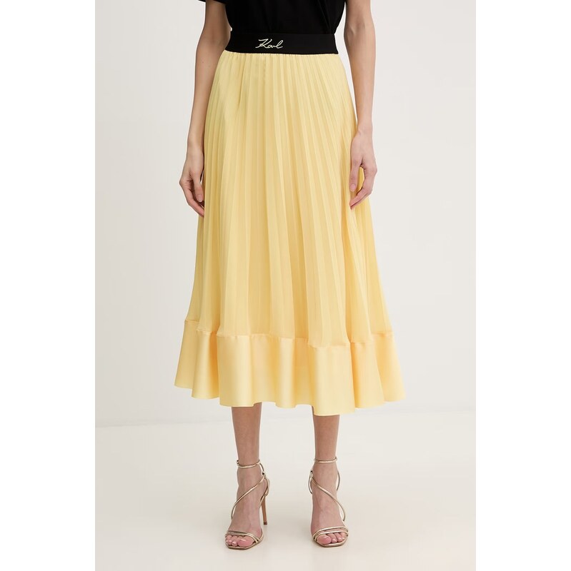 Karl Lagerfeld plisovaná sukňa 68528526