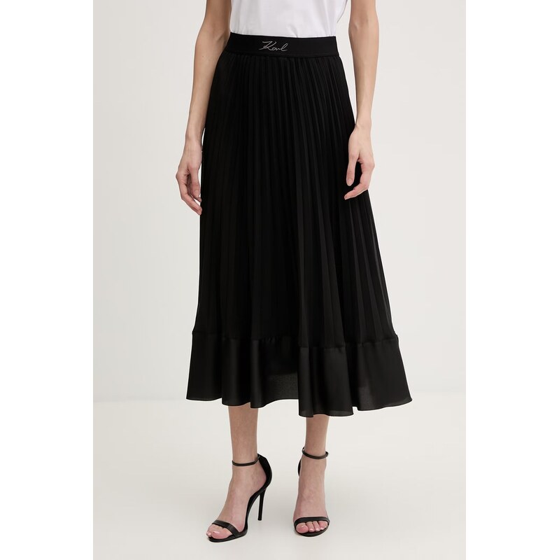 Karl Lagerfeld plisovaná sukňa 68528525