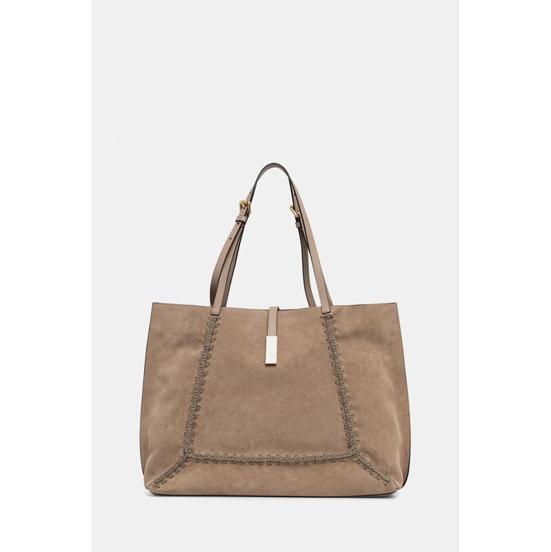 Pollini dámska semišová tote kabelka 68528571