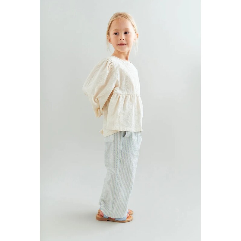 Wheat detské bavlnené tričko s dlhým rukávom 68528832