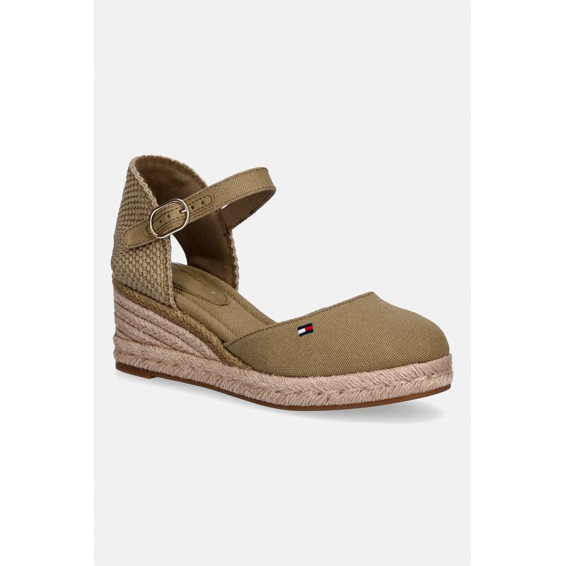 Tommy Hilfiger dámske espadrilky na platforme MID WEDGE ESPAD CLOSED 68528912
