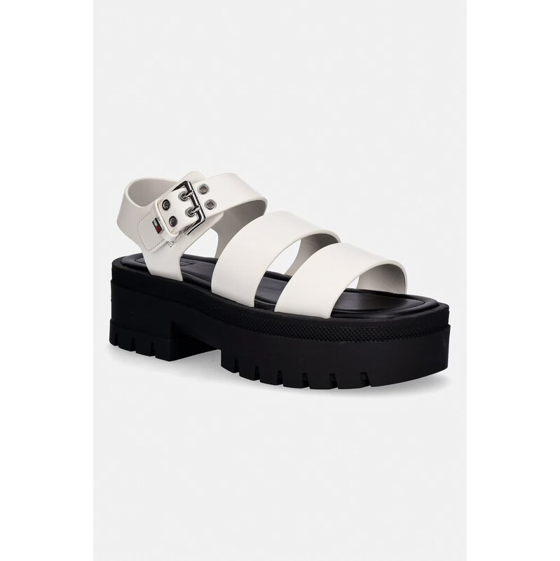 Tommy Jeans dámske kožené sandále TJW STRAPS LEATHER MAX SANDAL 68528917