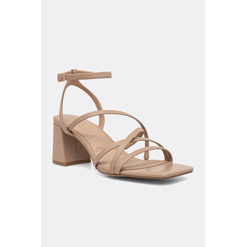 Aldo kožené sandále na blokovom podpätku ESTHER 68528948