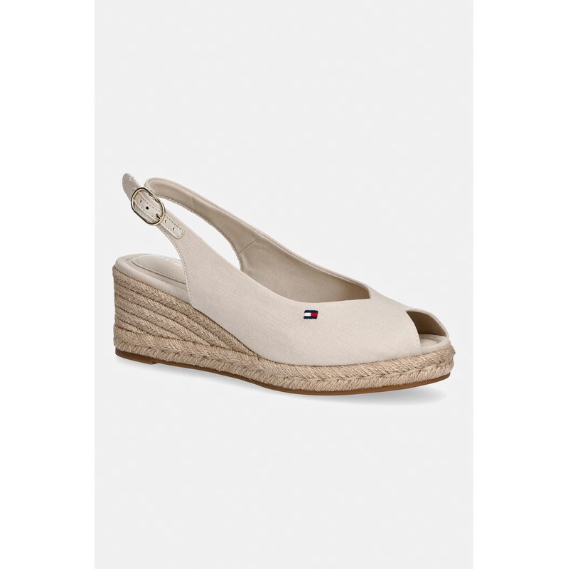 Tommy Hilfiger dámske sandále na platforme MID WEDGE ESPAD SLINGBACK 68528962