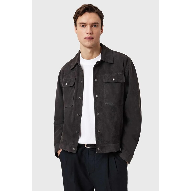 AllSaints pánska semišová bunda SHELTON 68529302