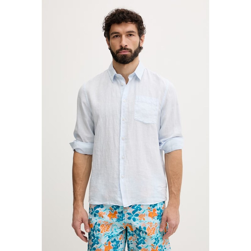Vilebrequin pánska ľanová košeľa CAROUBIS 68529890