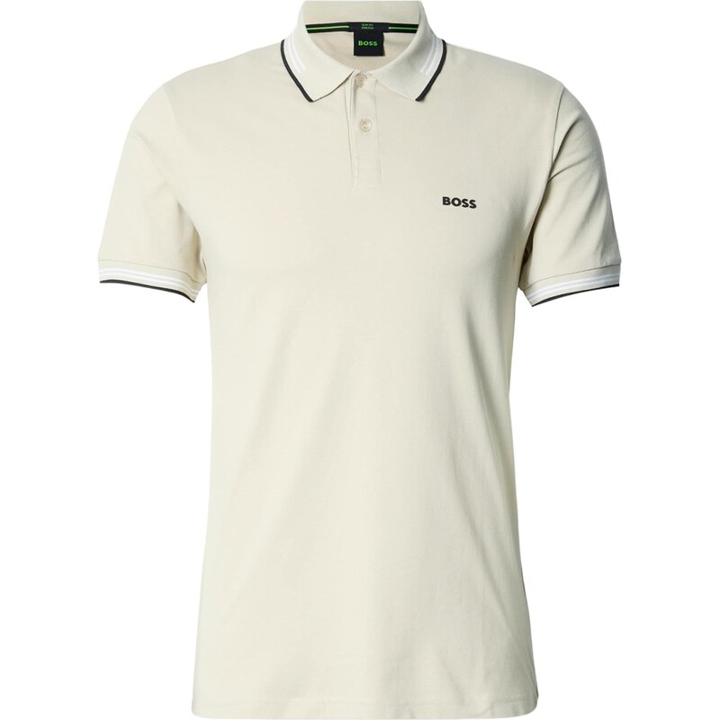 BOSS Tričko Paul krémová / čierna / biela 67299055