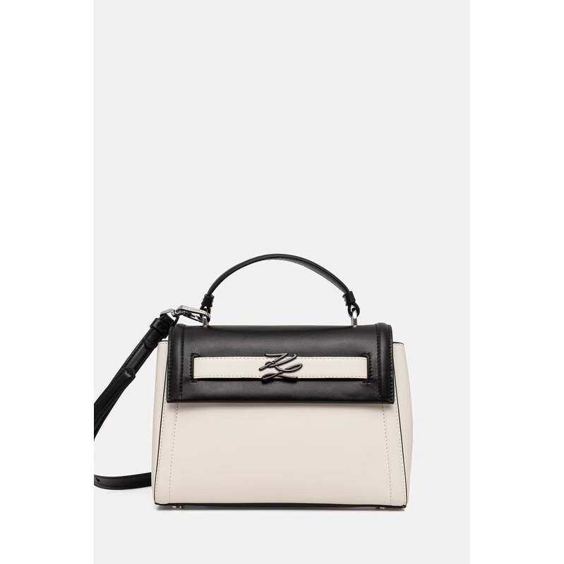 Karl Lagerfeld dámska kožená bagetová kabelka K/AUTOGRAPH 68530155