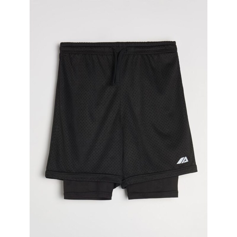 Sinsay - Športové šortky Active - čierna 68535515
