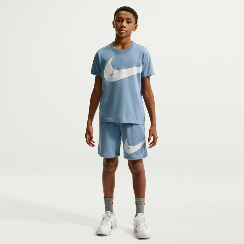 Nike Club Older Kids French Terry Shorts - Blue - Cotton/Polyester 68530722