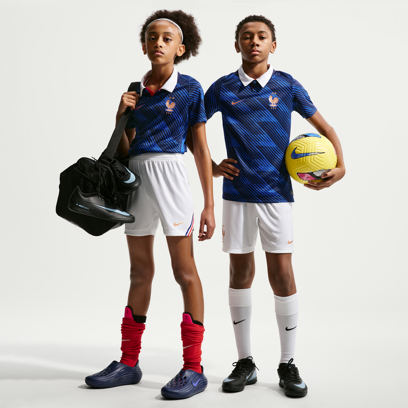 FFF 2026 Stadium Home Big Kids Nike Dri-FIT Football Replica Shorts - 68530834