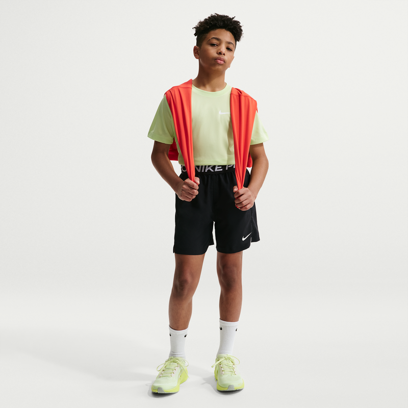 Nike Pro Older Kids (Boys) Dri-FIT Training Shorts - Black - Polyester 68531149