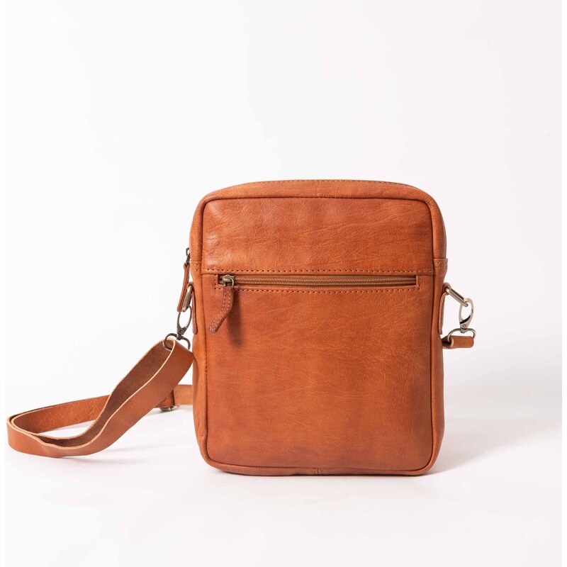 Kožená crossbody taštička Hnedá Massa Berber 68532619