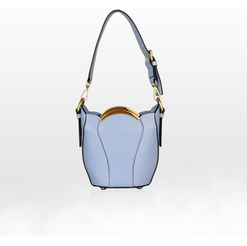 CROMIA MELIA kožená kabelka modrá 68532692