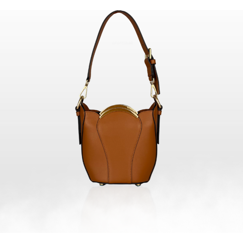 CROMIA MELIA kožená kabelka oriešková 68532693