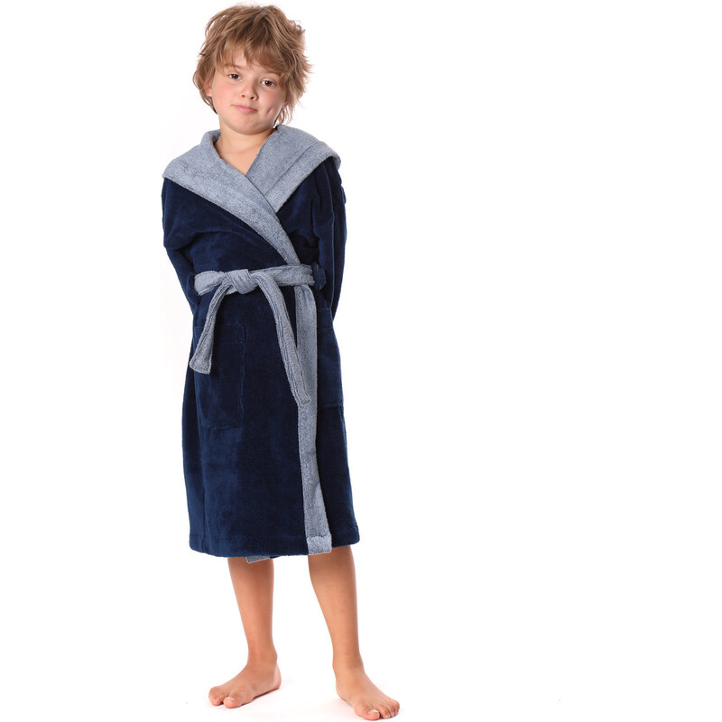 Vestis župan Tampa duo detský detský tmavomodrý 68533849