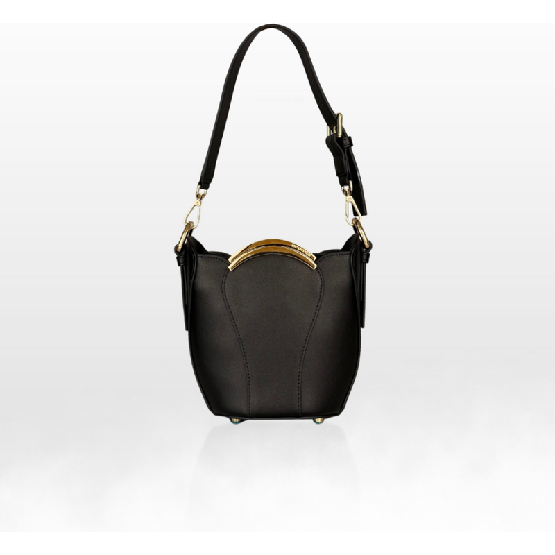 CROMIA MELIA kožená kabelka čierna 68534147