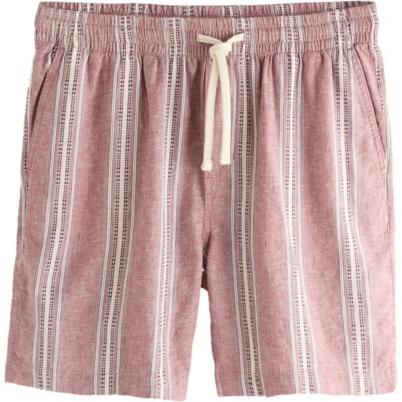 Next Nohavice krémová / merlotová / pastelovo červená 68535775