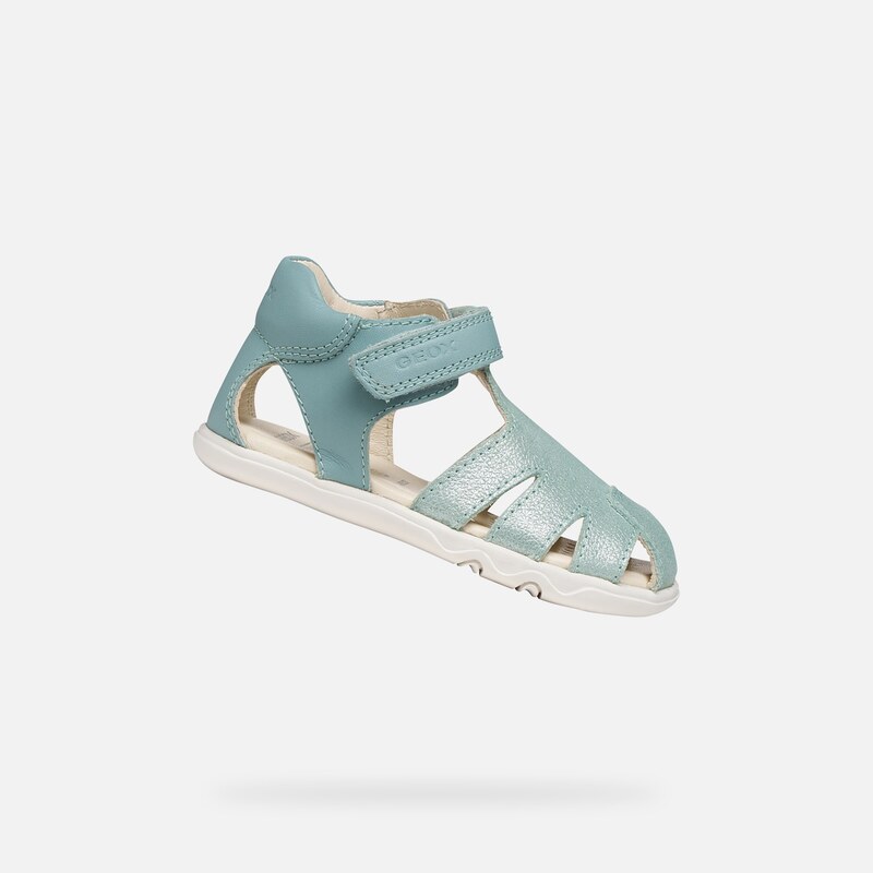 E-shop Tyrkysové dievčenské barefoot sandále Geox