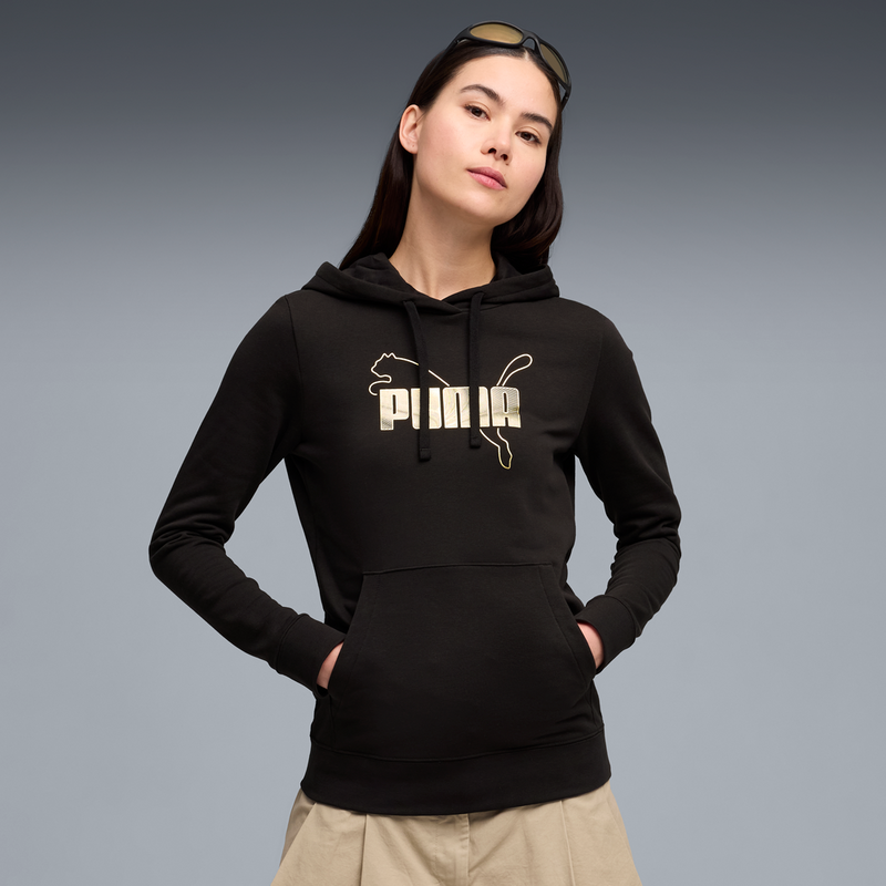 Puma ESS LOGO LAB Metallic Hoodie TR BLACK 68534481