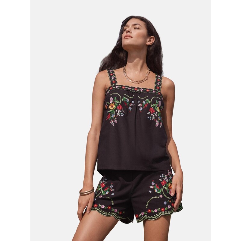 love & roses Top žltá / zelená / červená / čierna 68535842