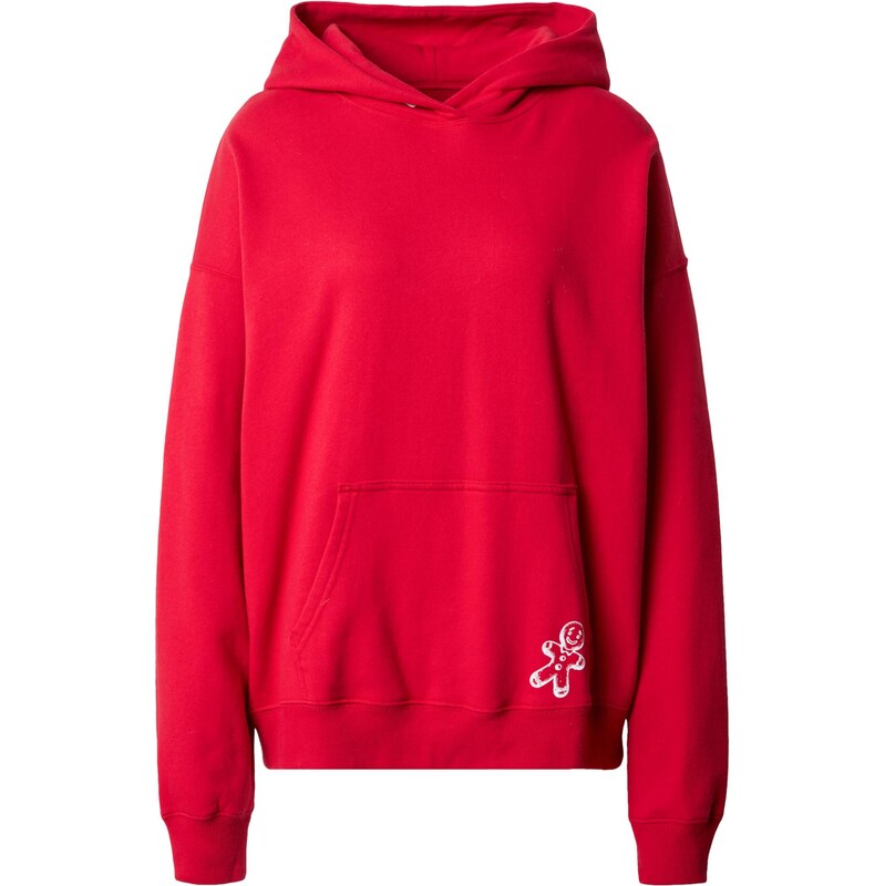 HOLLISTER Mikina červená / biela 66733043