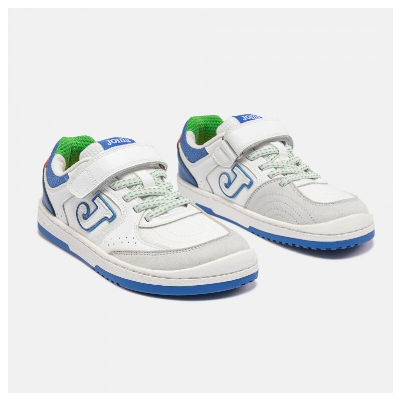 JOMA Detské barefoot tenisky FLEXY biele/modré 69096842