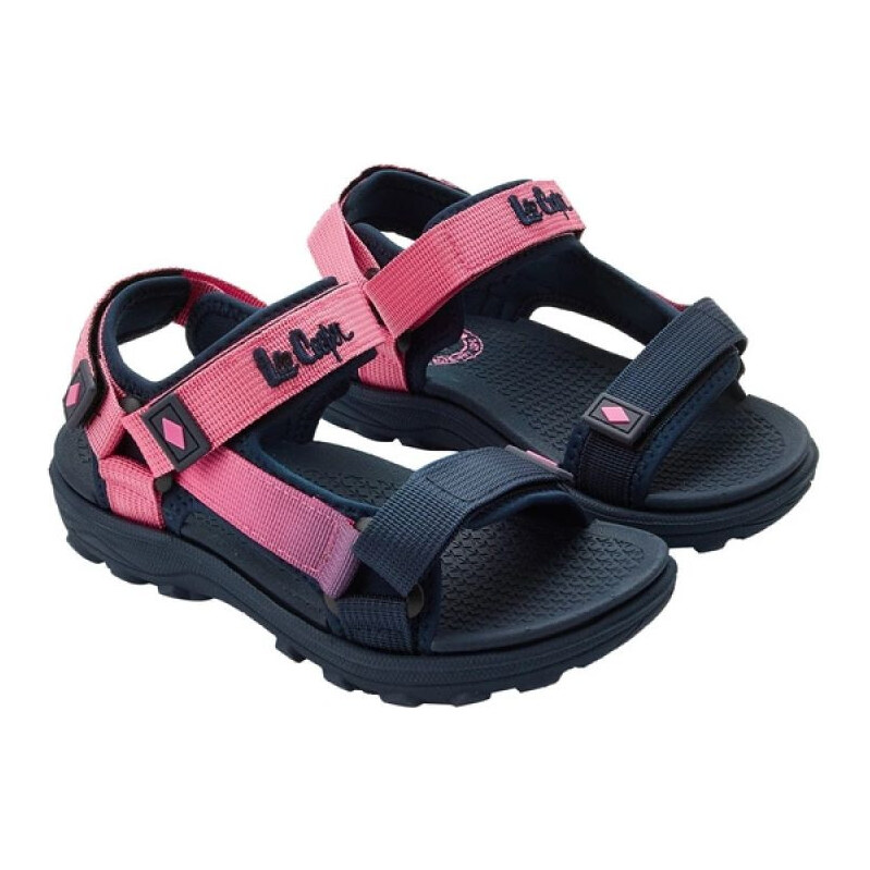 Lee Cooper Detská obuv Dievčenské sandále na suchý zips na letnú pláž 68539575