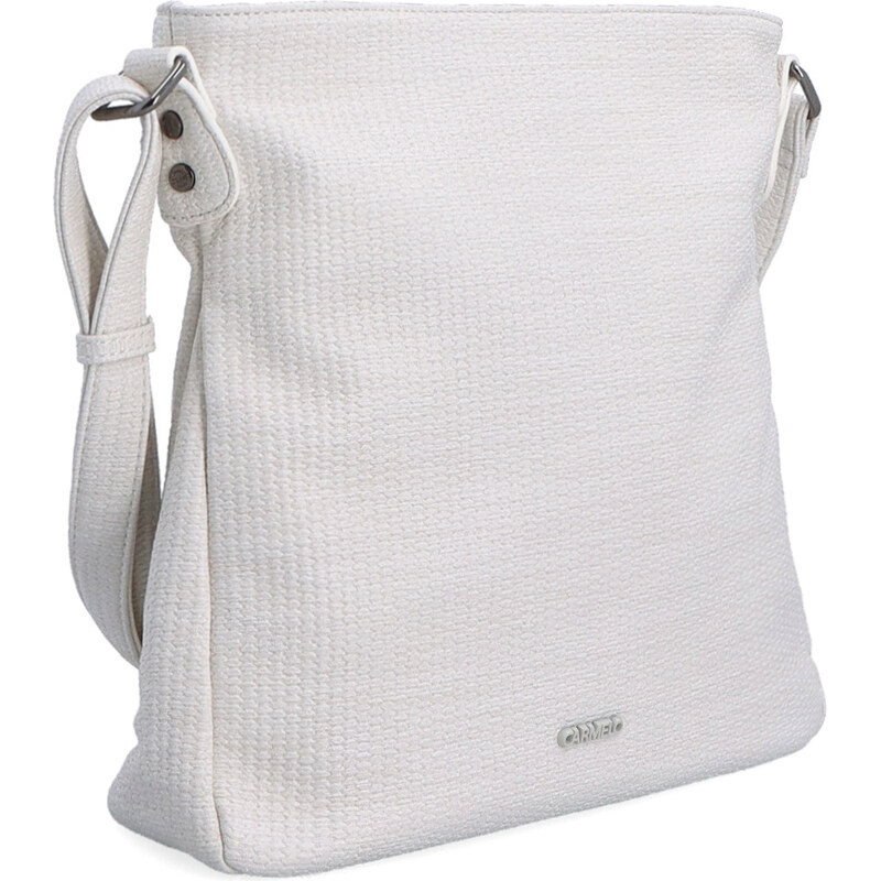 Kabelka zo syntetickej kože crossbody Carmelo béžová 4305 K 64020213