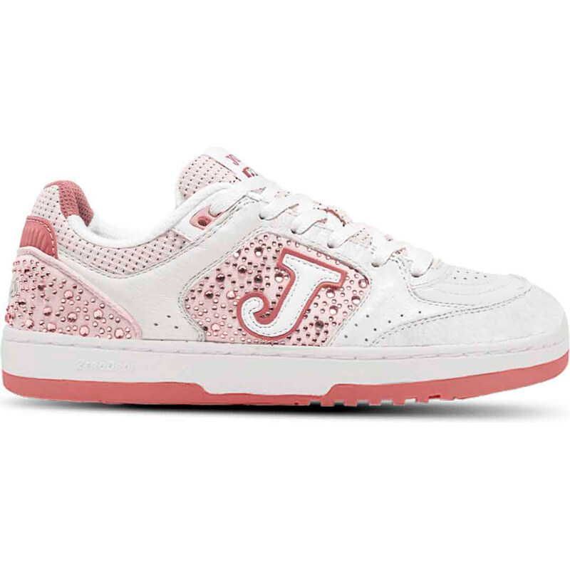 JOMA Detské barefoot tenisky na šnúrky FLEXY biele/ružové 69097004