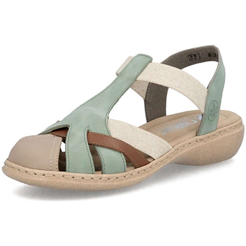 E-shop Dámske sandále RIEKER 61852-52 zelená S6