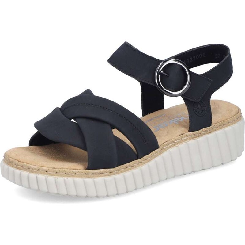 E-shop Dámske sandále RIEKER 63270-00 čierna S6