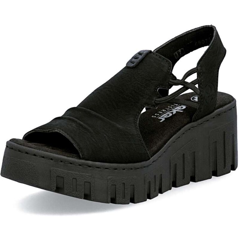 E-shop Dámske sandále RIEKER 68075-00 čierna S6