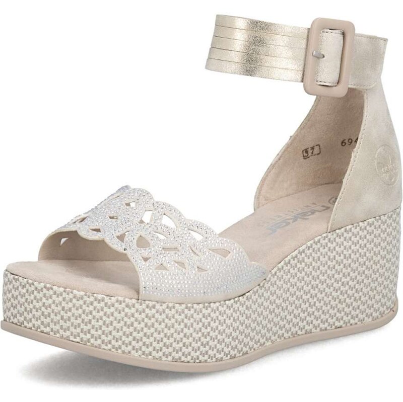 E-shop Dámske sandále RIEKER 69457-60 béžová S6