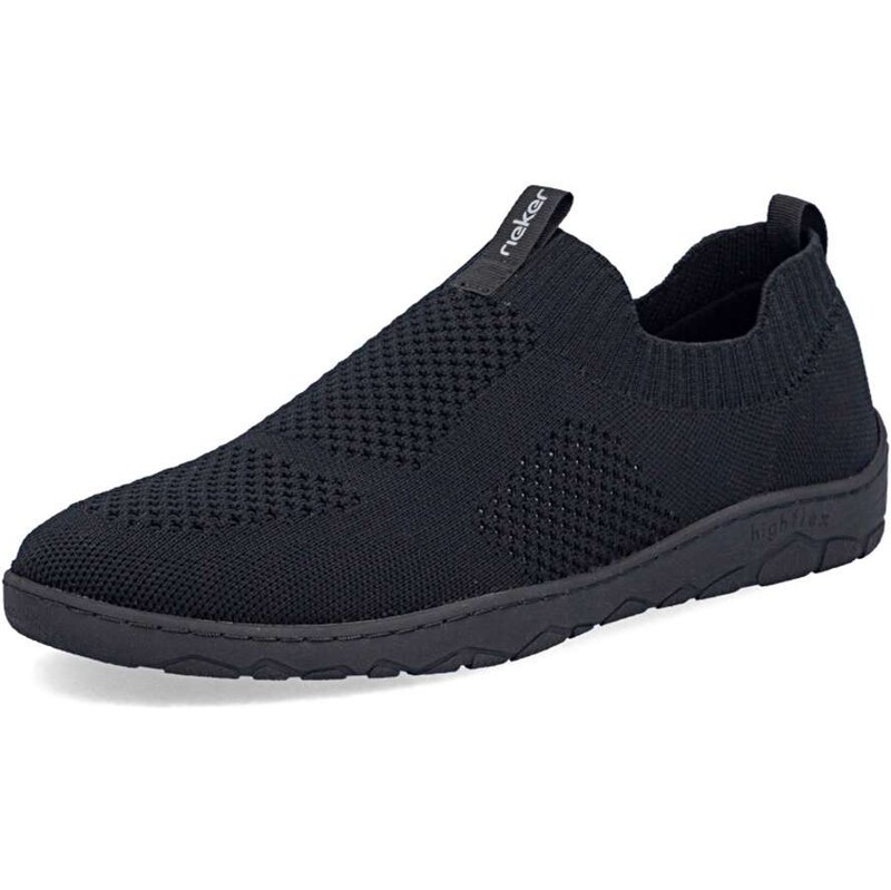 E-shop Pánske mokasíny RIEKER 08357-00 čierna S6