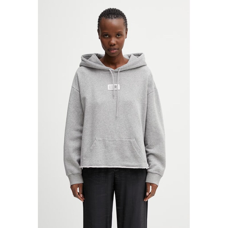 MM6 Maison Margiela mikina s kapucňou dámska bavlnená 68541196