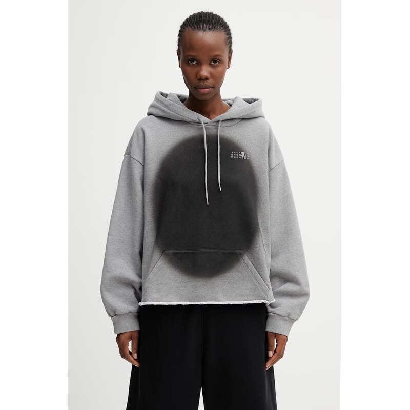 MM6 Maison Margiela mikina s kapucňou dámska bavlnená 68541197