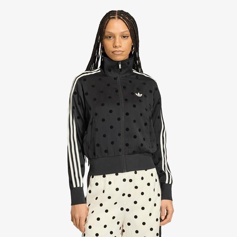 adidas Originals Mikina adidas Satin Polka Dots Tt Track Top Black M 68542409