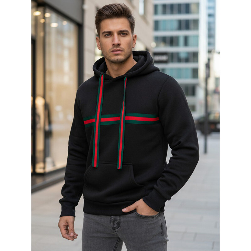 BASIC Dstreet pánska mikina s kapucňou čierna 68546316