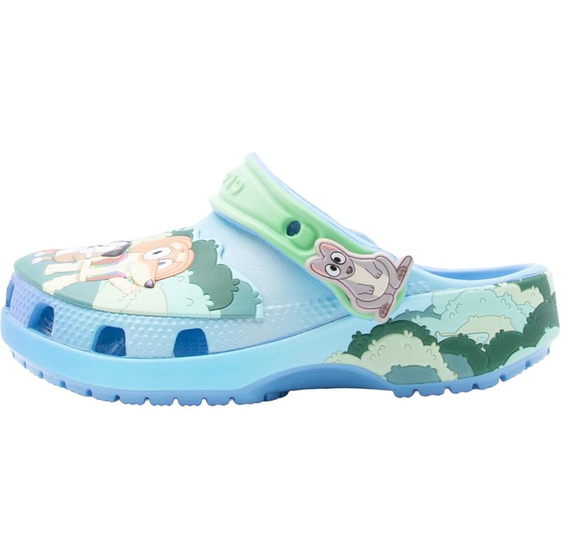 Crocs Otvorená obuv Bluey svetlomodrá / svetlozelená / oranžová / 68548393