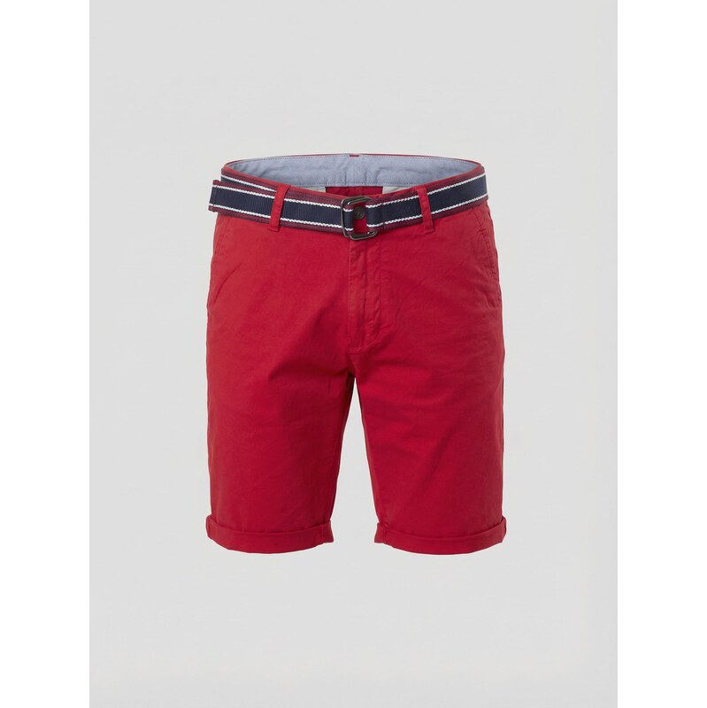 KOROSHI Chino nohavice krvavo červená 68548417