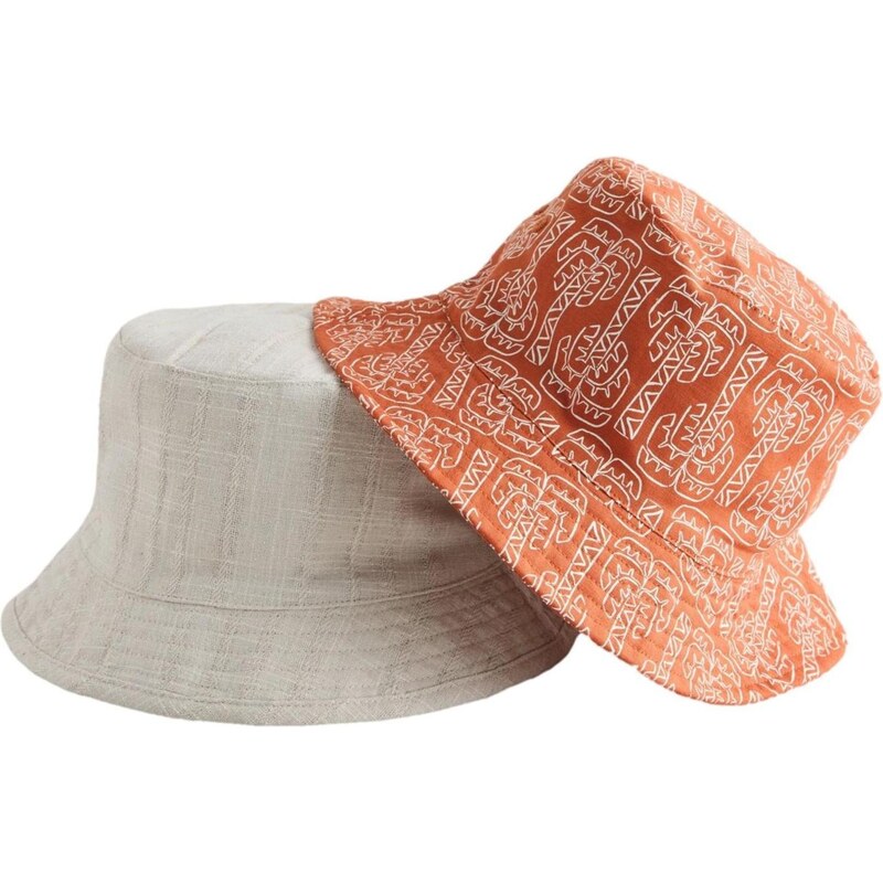 Next Klobúk oranžová / biela 68548568