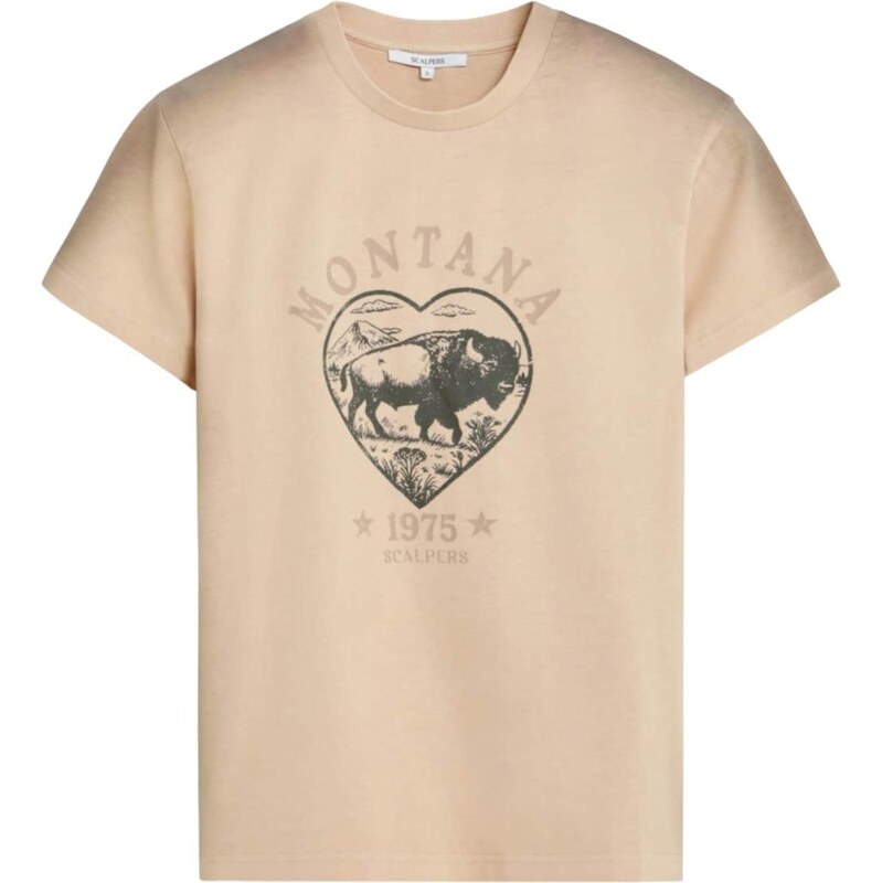 Scalpers Tričko béžová / prírodná biela 68548615