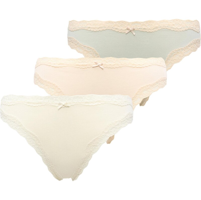 Lindex Tangá pastelovo žltá / pastelovo zelená / šedobiela 68548835