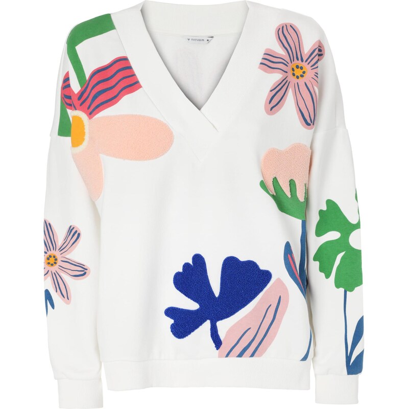 TATUUM Mikina šedobiela 68548867