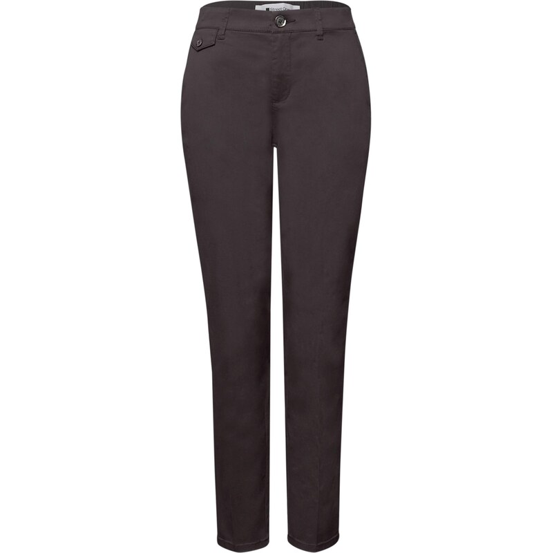 STREET ONE Nohavice s pukmi tmavohnedá 68548909