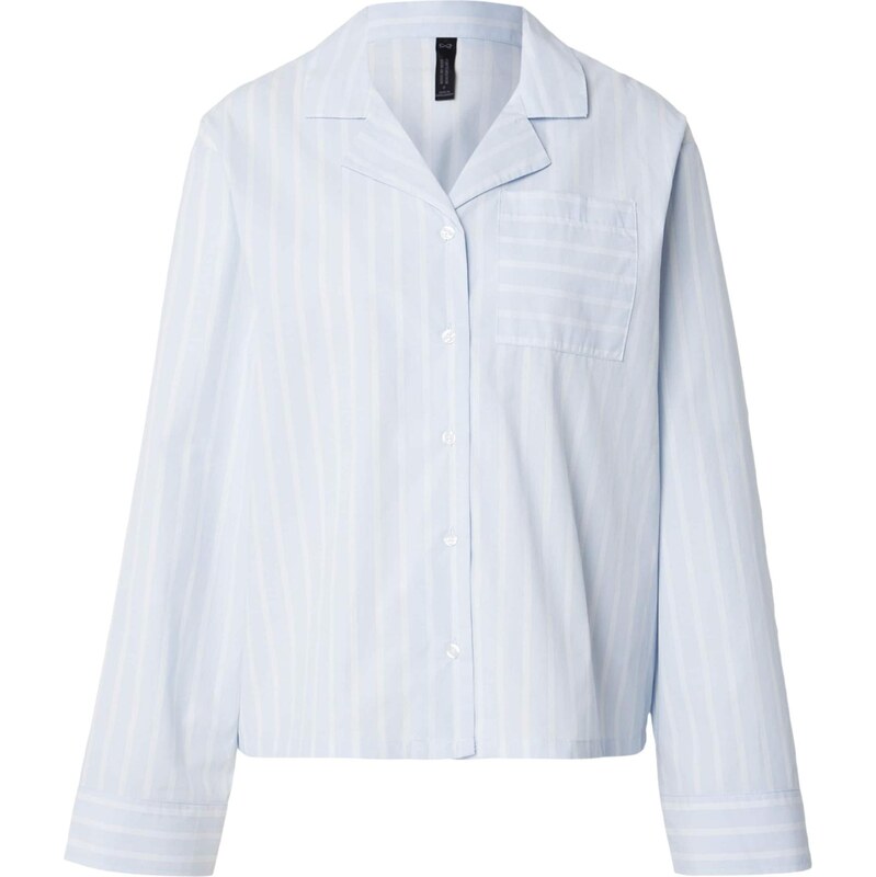 Hunkemöller Tričká na spanie svetlomodrá / biela 68549021