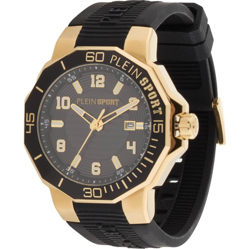 Plein Sport Analógové hodinky zlatá / čierna 68549026