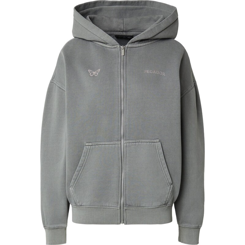 Pegador Tepláková bunda NIVELLES dymovo šedá / ružová 68549105