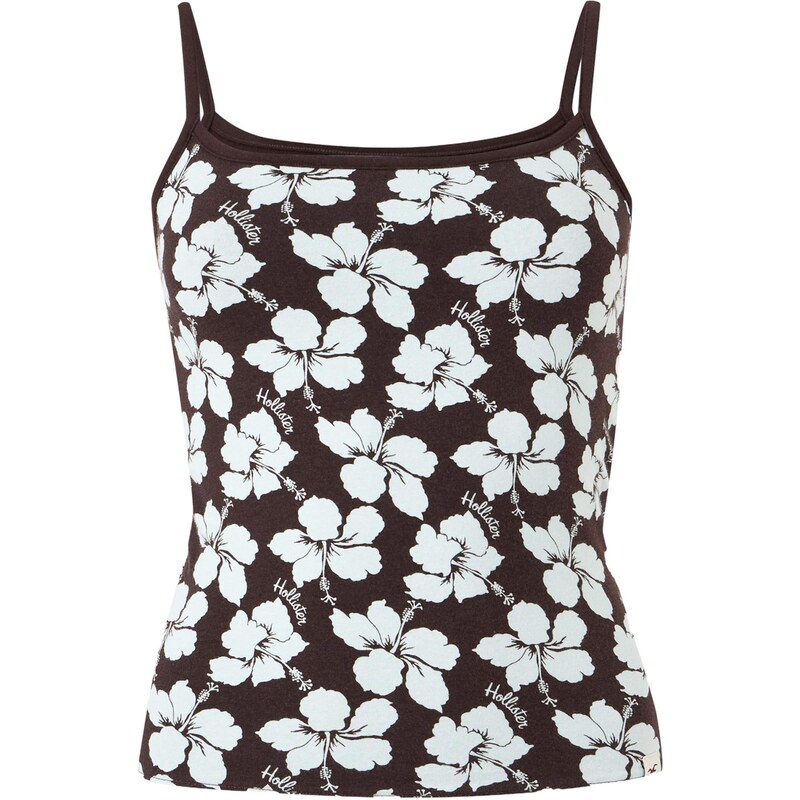 HOLLISTER Top čokoládová / biela 68549129